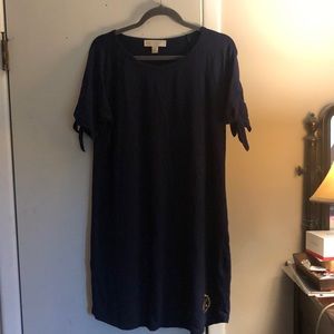 Michael Kors Navy Blue Tee Shirt Dress
